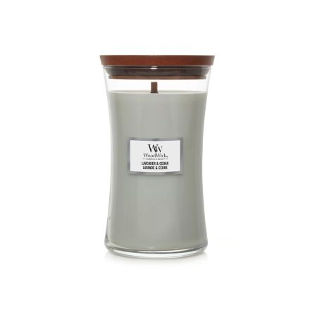 CANDELA CLESSIDRA GRANDE LARGE HOURGLASS LAVENDER AND CEDAR