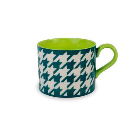 Tazza Colazione 400ml Verde Pied de Poule