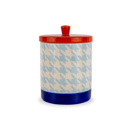 Barattolo Contenitore in Stoneware Pied de Poule 1,2L