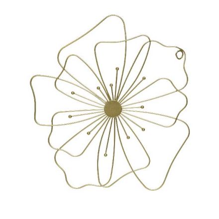 FIORE APPENDIBILE IN METALLO COLOR ORO 31X30CM