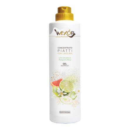 GEL ENZIMATICO CONCENTRATO PIATTI 750ML LIME SELVATICO E POMPELMO ROSA
