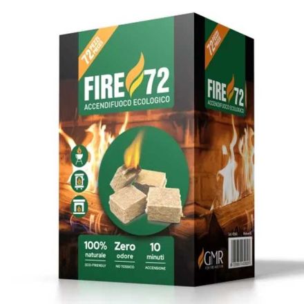 ACCENDIFUOCO ECOLOGICO FIRE 72 CUBETTI
