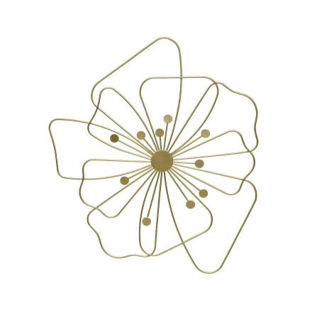FIORE APPENDIBILE IN METALLO COLOR ORO 38X42CM