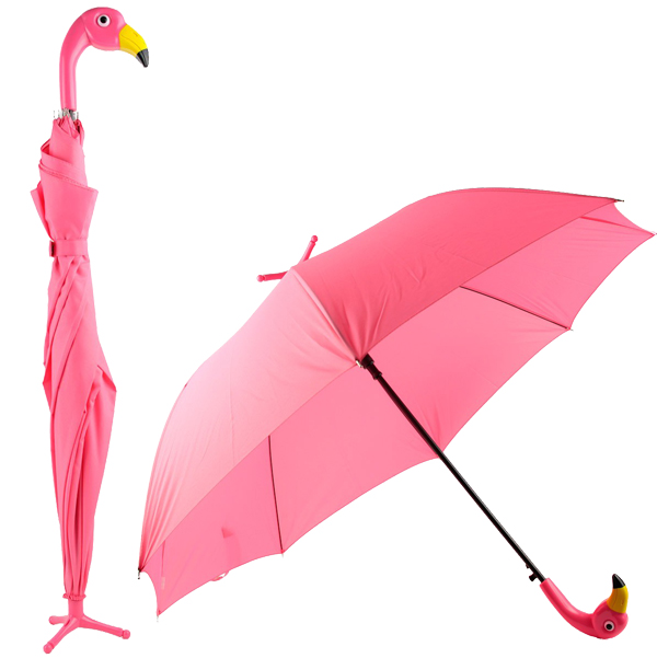 Compra Ombrello trasparente per bambini fenicottero rosa all'ingrosso