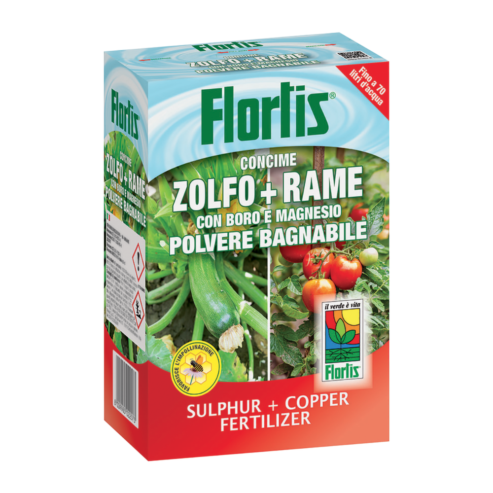 Zolfo E Rame Concime Polvere Bagnabile 250 G di Flortis