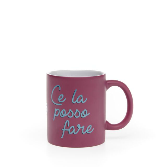 Mug Tazza Rosa Ce La Faro'' Anche Stravolta Forty - Piu Forty - Idee regalo