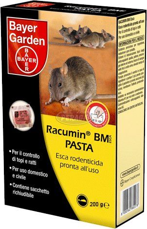 RACUMIN SCHIUMATTIVA Bayer rodenticida ratticida topicida contro ratti e  topi – Natural Trade