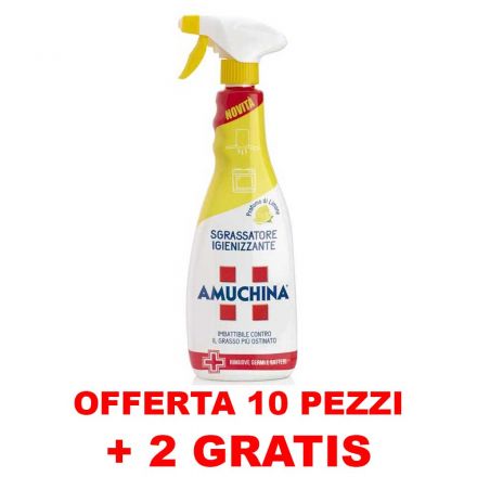 Bieten Sie 10 + 2 freie Desinfektionsmittelfettgerät-Spray-Zitrone 750ml Amuchina (2 frei)