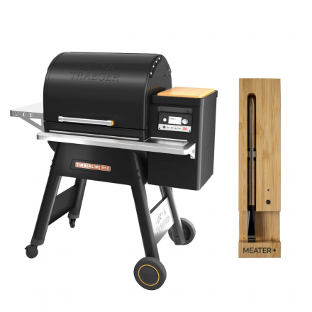 BARBECUE A PELLET TIMBERLINE 850 NERO + MEATER PLUS