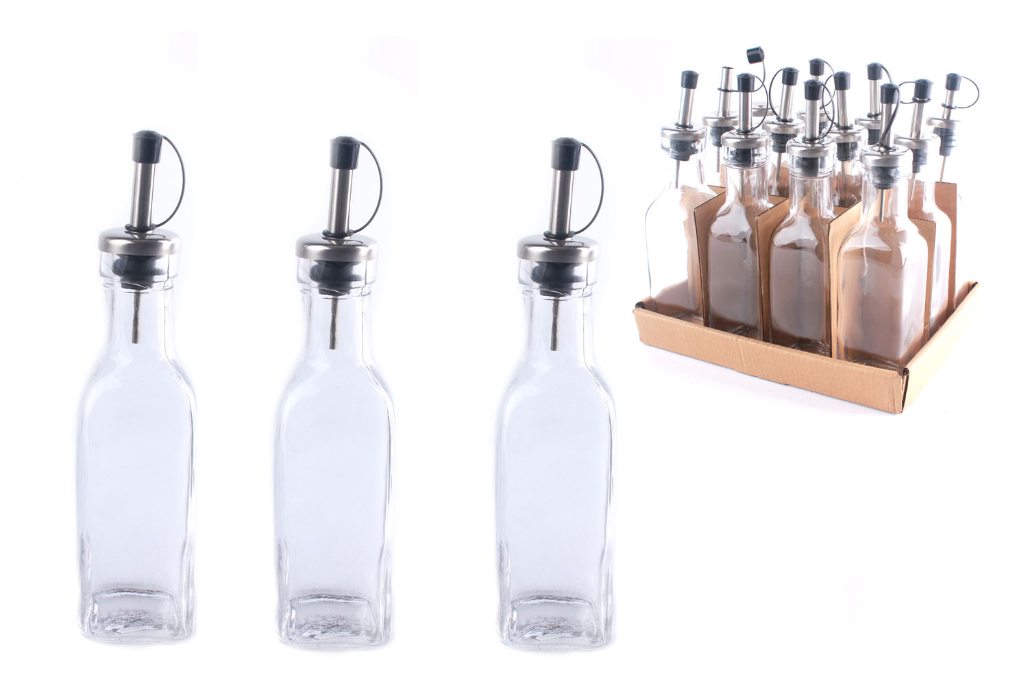 Flasche Für Gewürze 19CM 160ML Glas Klar Zubehör Tabelle Cucin | eBay